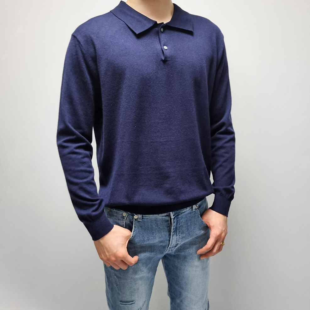 캐시미어 데일리 투버튼 니트 12color : 와이앤제이룩
