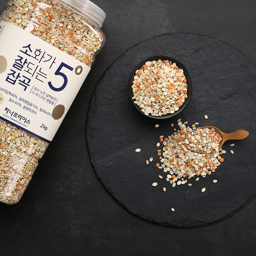 소화가 잘되는 부드러운 영양혼합잡곡5 대용량2kg : 하나로라이스