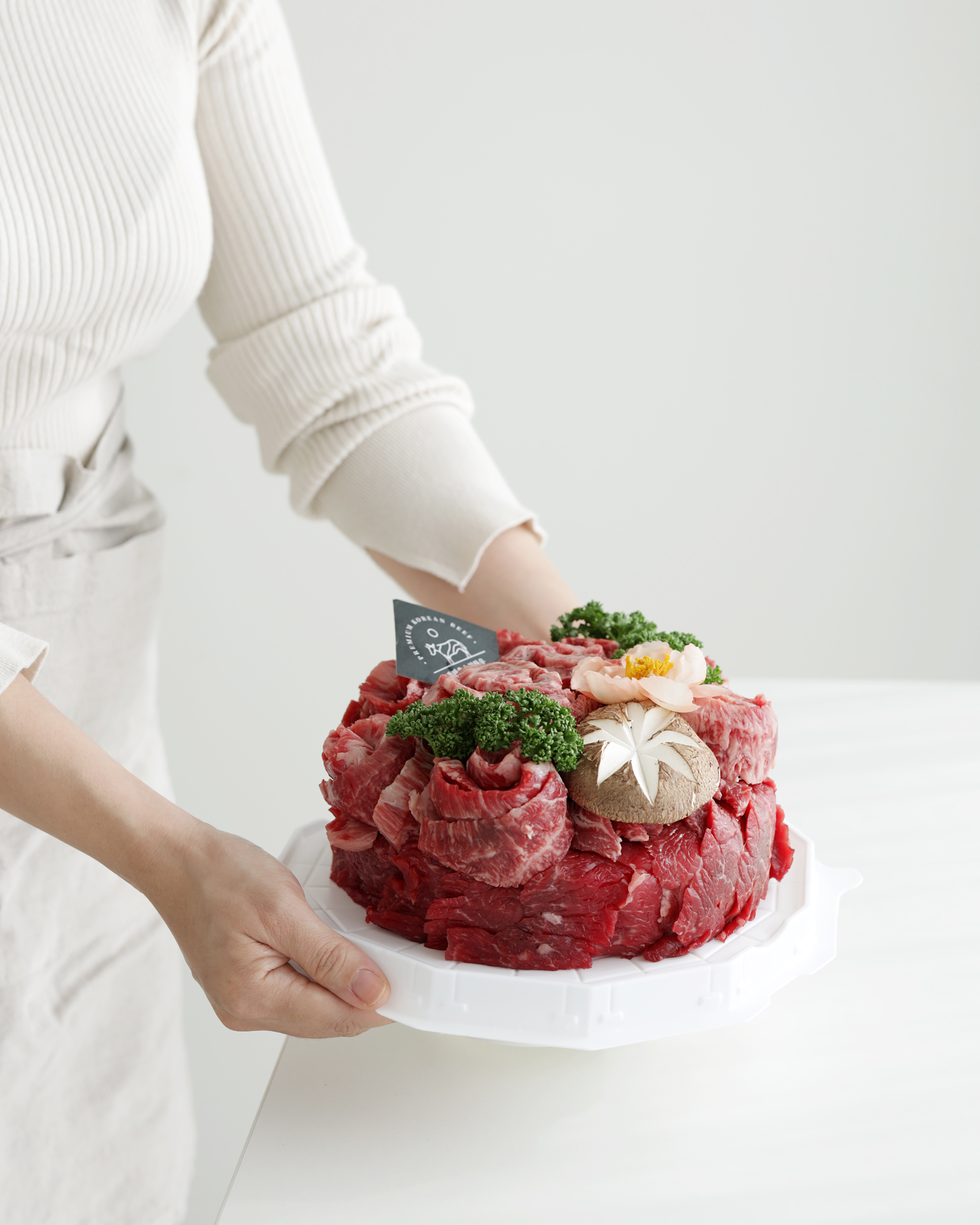 [생신/환갑추천] 한우 한돈 케이크 1kg : 박판호순천한우