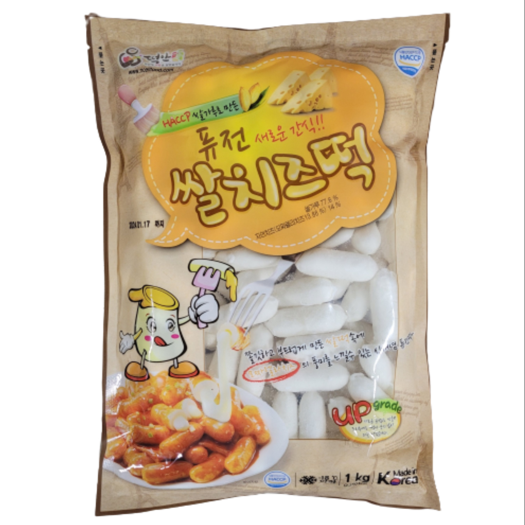 떡안애 퓨전 쌀치즈떡 1kg : 오맘스토어