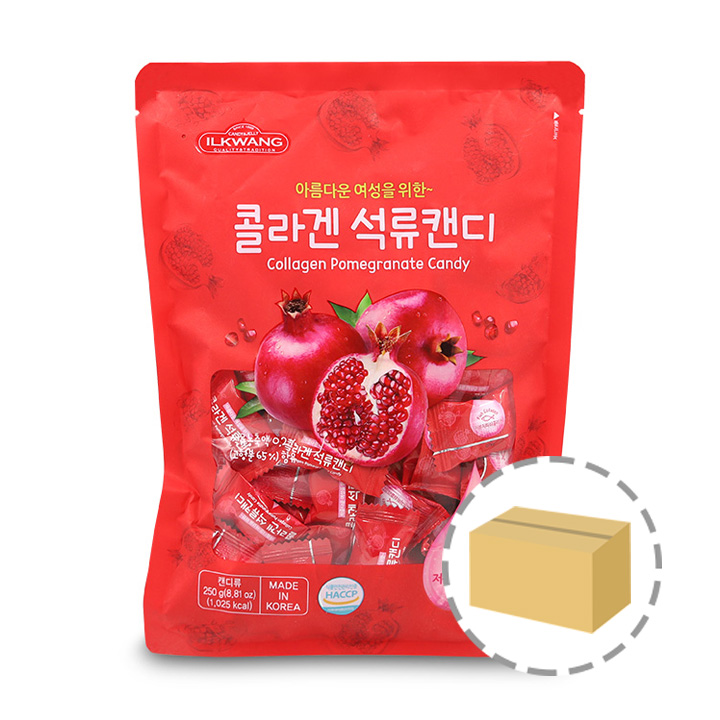 일광 콜라겐 석류캔디 250g 1BOX (10개입) : 담터다방