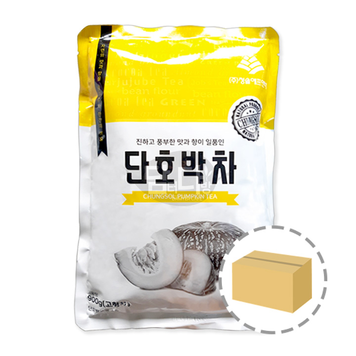 청솔 자판기용 단호박차 900g 1BOX (12개입) : 담터다방