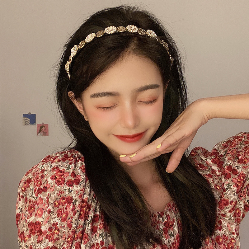 호박마차 프렌치 빈티지 바로크 레트로 북유럽풍 러블리 헤어밴드 머리띠 : 호박 마차