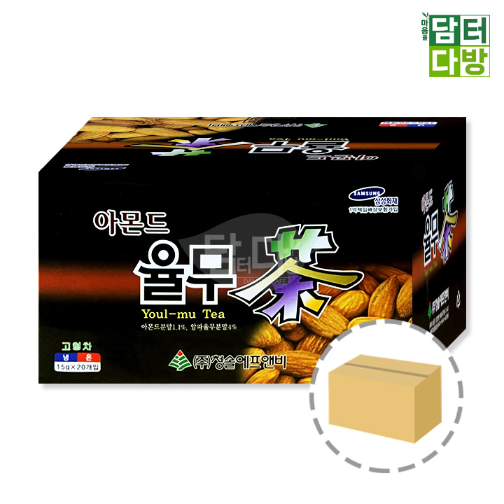 청솔 아몬드율무차 20포 1BOX (20개입) : 담터다방