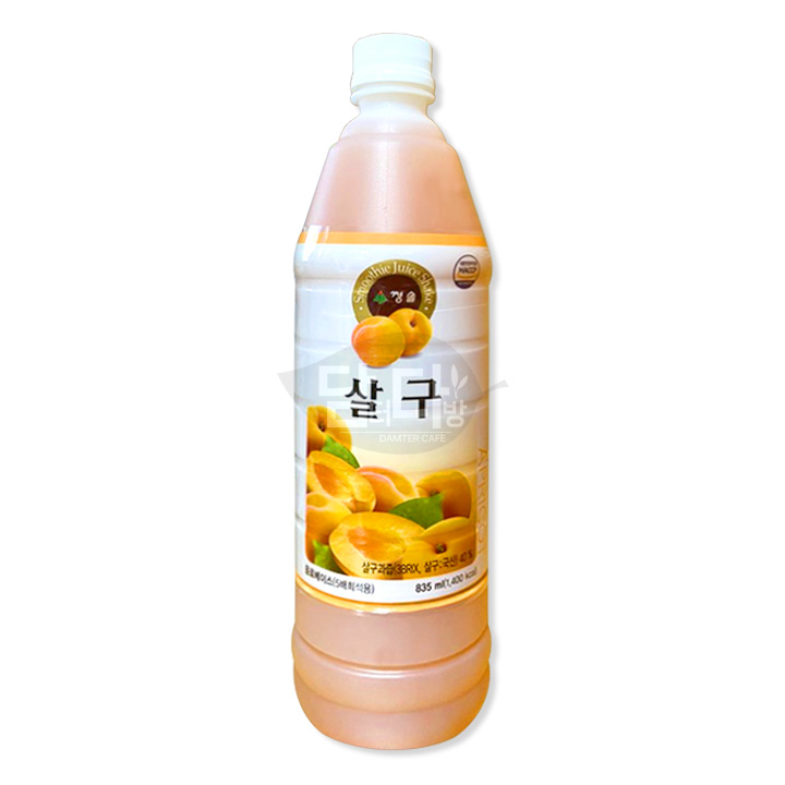 청솔 살구 음료베이스 835ml (12개마다 배송비부과) : 담터다방