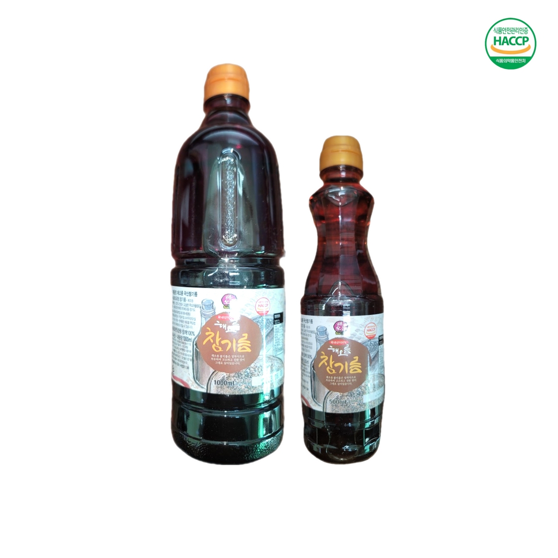 (해오름) HACCP 참기름 국산100% 500ml : 퓨어푸드 PureFood