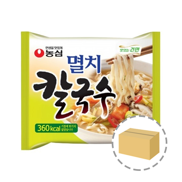 농심 멸치 칼국수 1BOX (40봉) : 담터다방