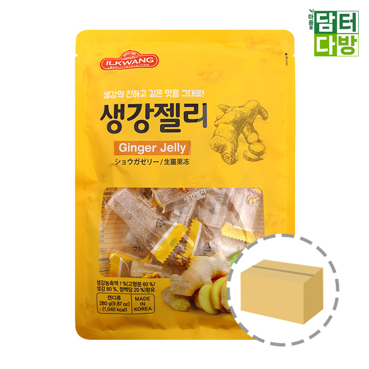 일광 생강젤리 280g 1BOX (10개입) : 담터다방