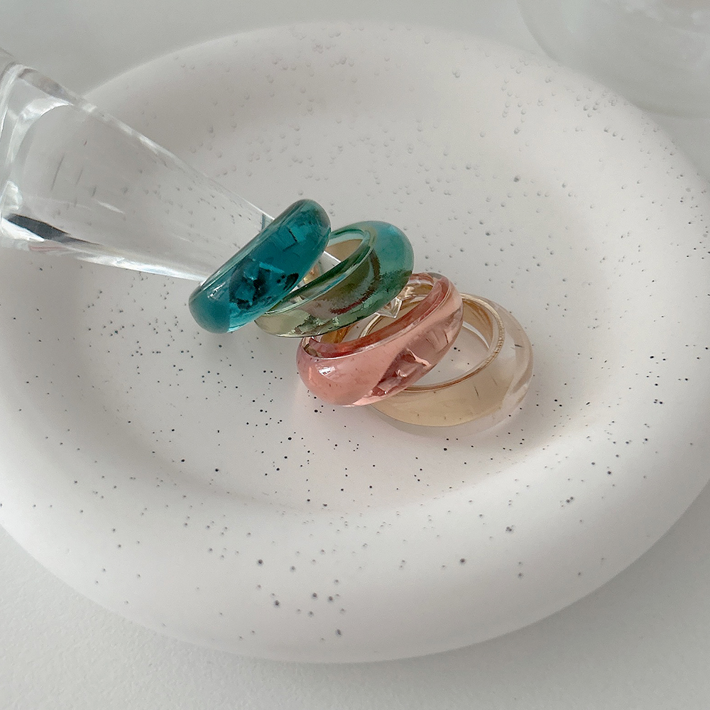 아쿠아 오로라 볼드 반지 4color : 메리샵