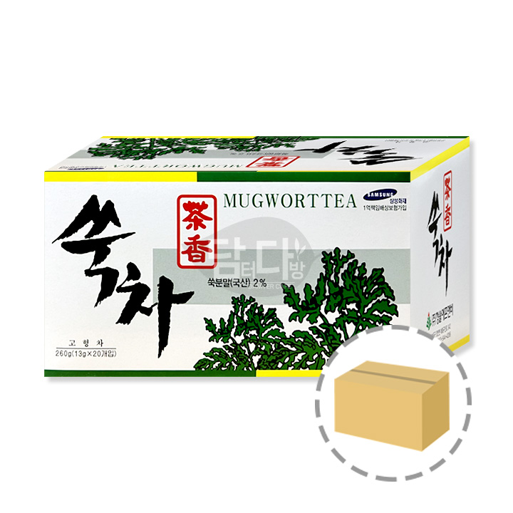청솔 쑥차 20포 1BOX (20개입) : 담터다방