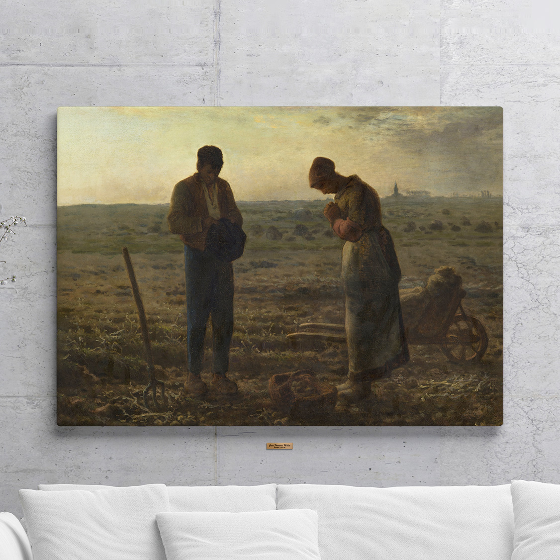 장 프랑수아 밀레 인테리어 명화 그림 만종 18호 70x50cm 캔버스액자 : 프레임아트