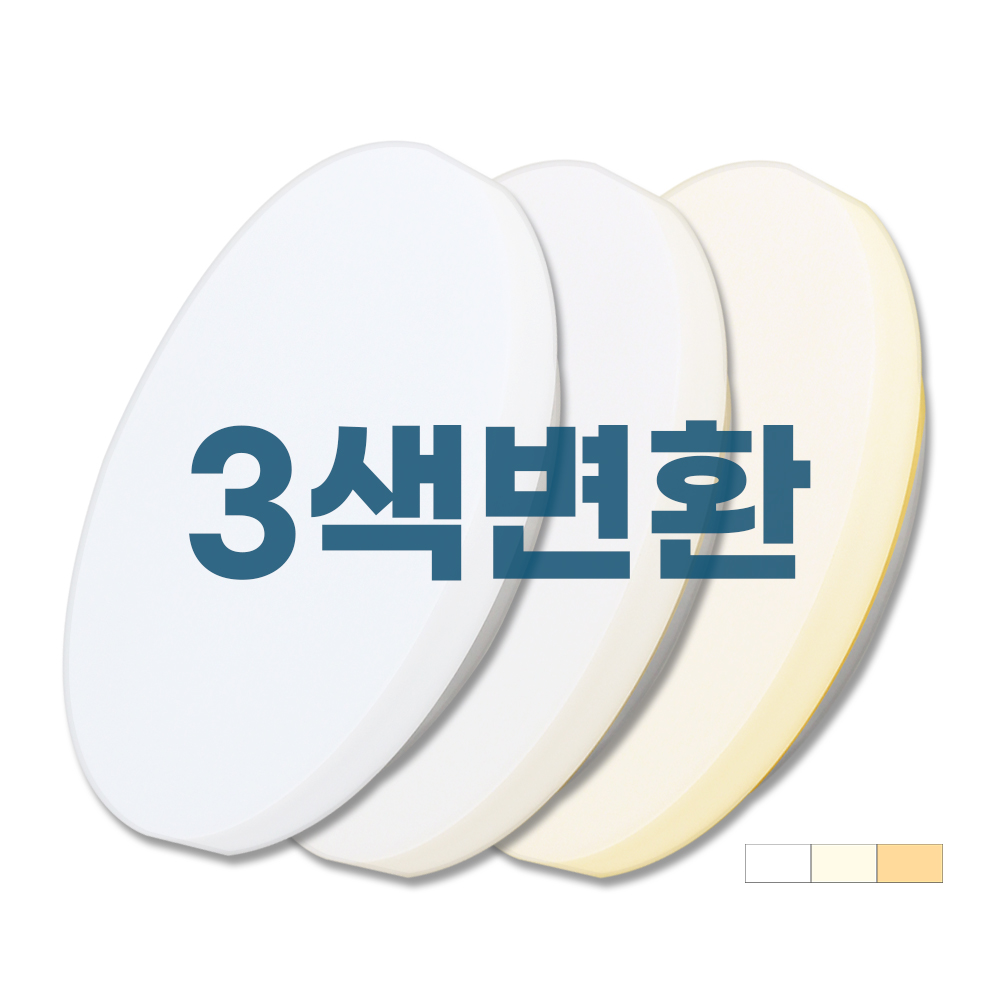 LED 조명 현관 복도 계란 베란다 글로리 밝기조절 색상변환 직부등 20W : 온누리전기조명