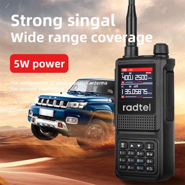 워키토키 무전기 Radtel RT-470L 5W 6 밴드 아마추어 햄 양방향 라디오 스테이션 256CH 에어 무전기 NOAA LCD 컬러 경찰 스캐너 항공... 