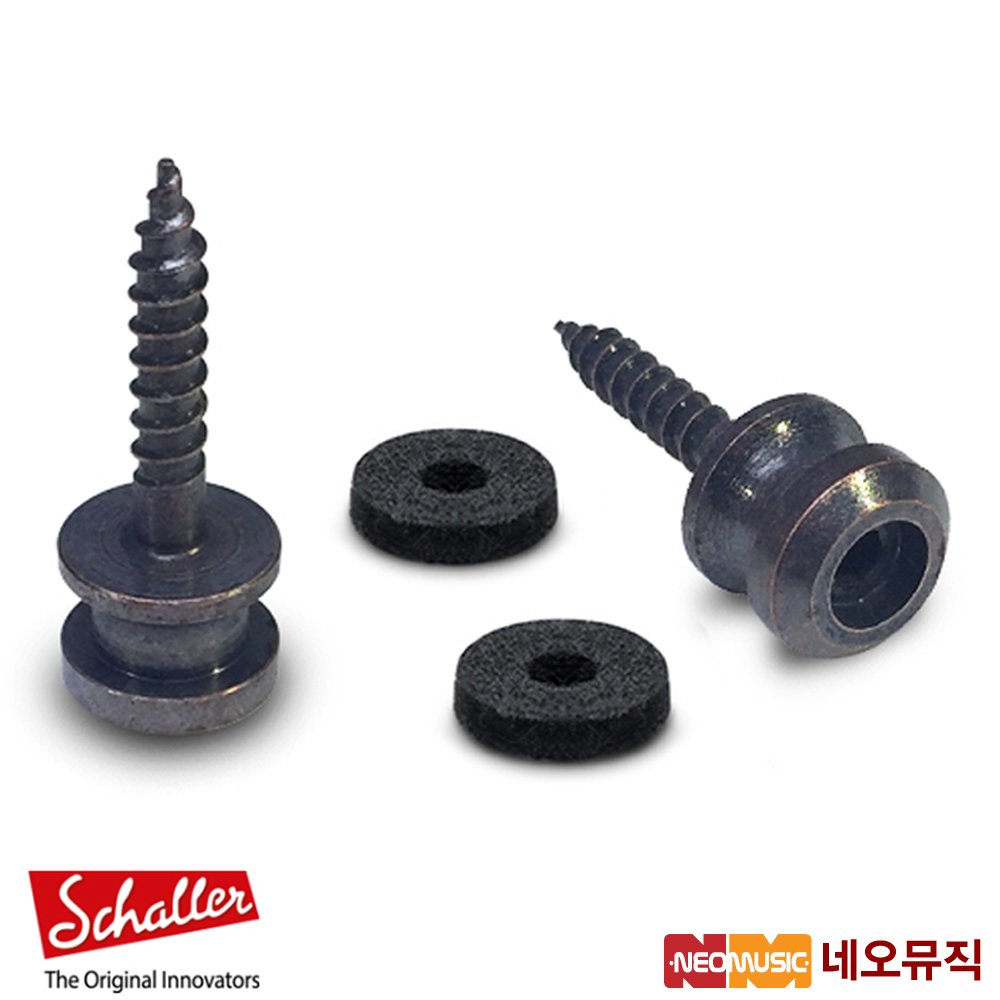 쉘러 BUTTONS M/VC 스트랩락 / Schaller Guitar Strap Lock /빈티지쿠퍼 /4.0mm/스트랩록 : 네오뮤직