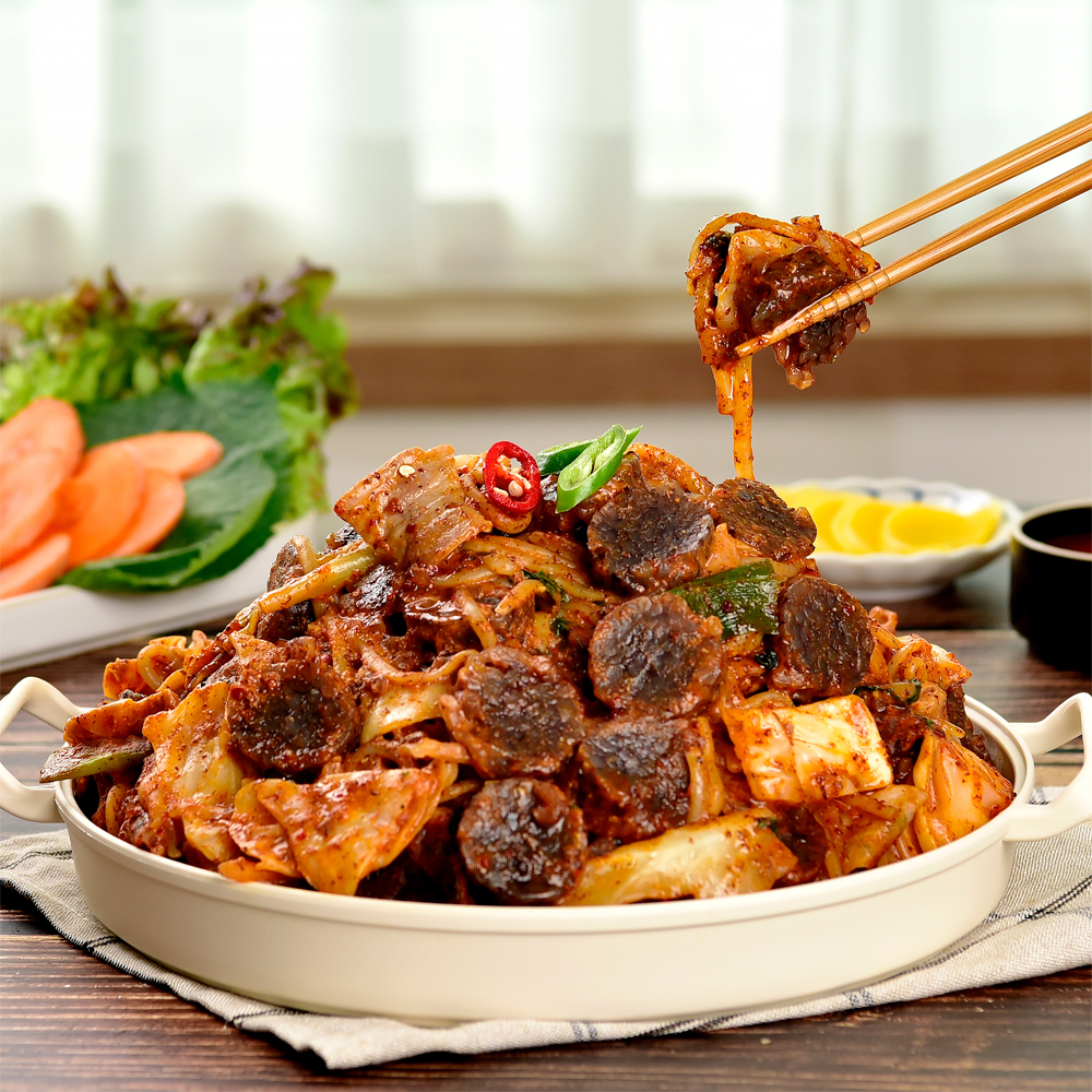[맛소랑]신림동 명물 또순이 매콤한 양념순대볶음, 순대+곱창볶음 1kg 풀구성 : 맛소랑