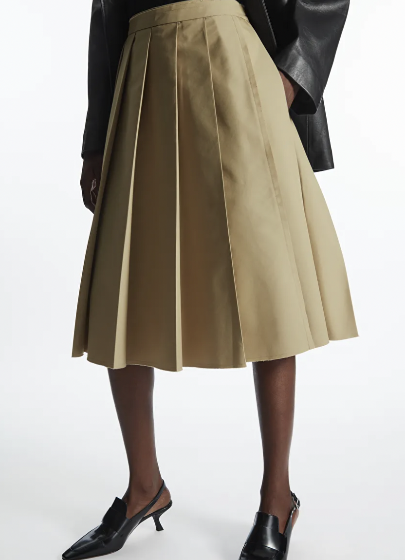 [COS] 코스 에이라인 플리티드 스커트 치마 A-LINE PLEATED SKIRT : 런던에디트