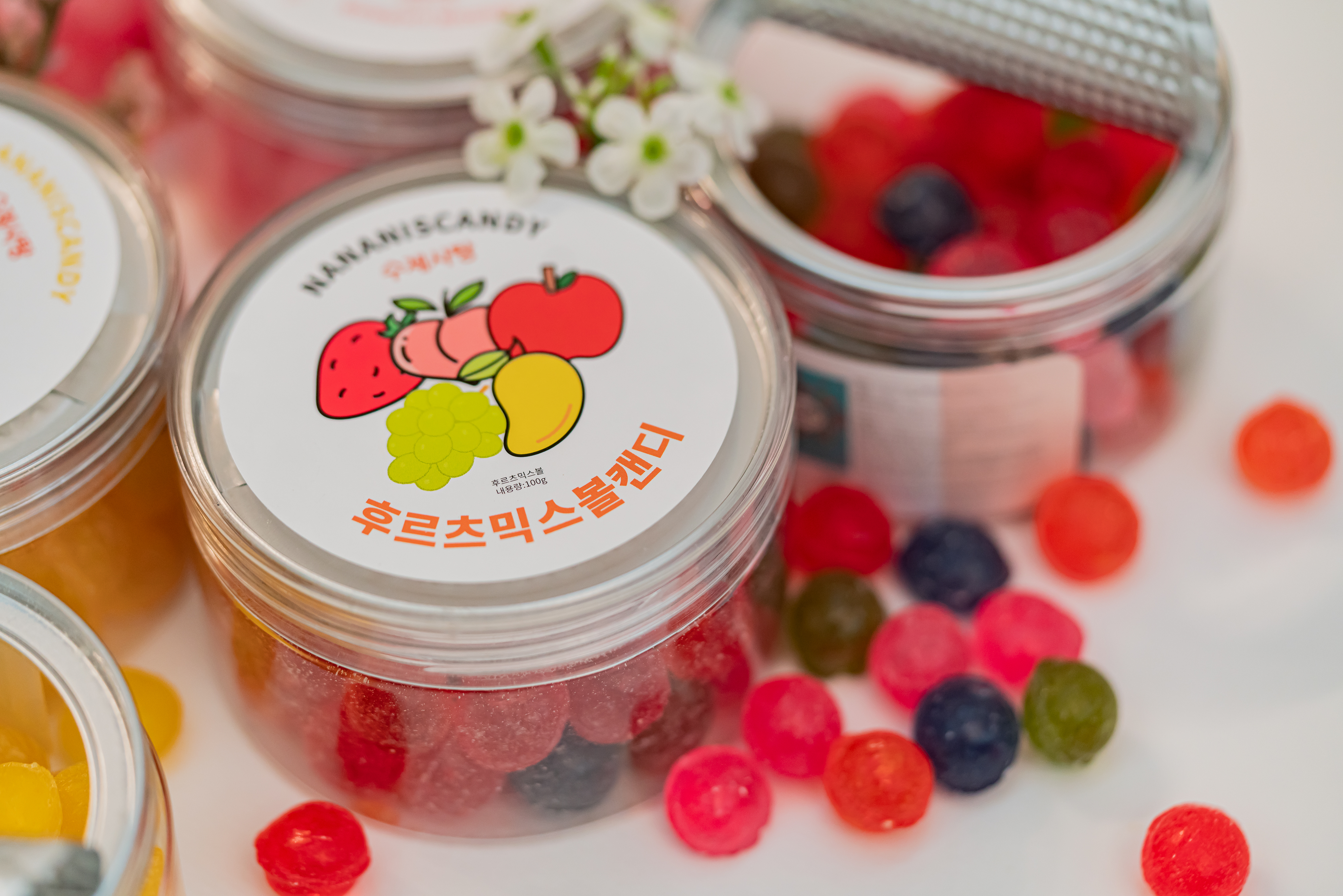 후르츠믹스볼캔디 - 나나니스캔디 후르츠믹스볼,수제사탕,수제캔디,화이트데이사탕 : 나나니스캔디