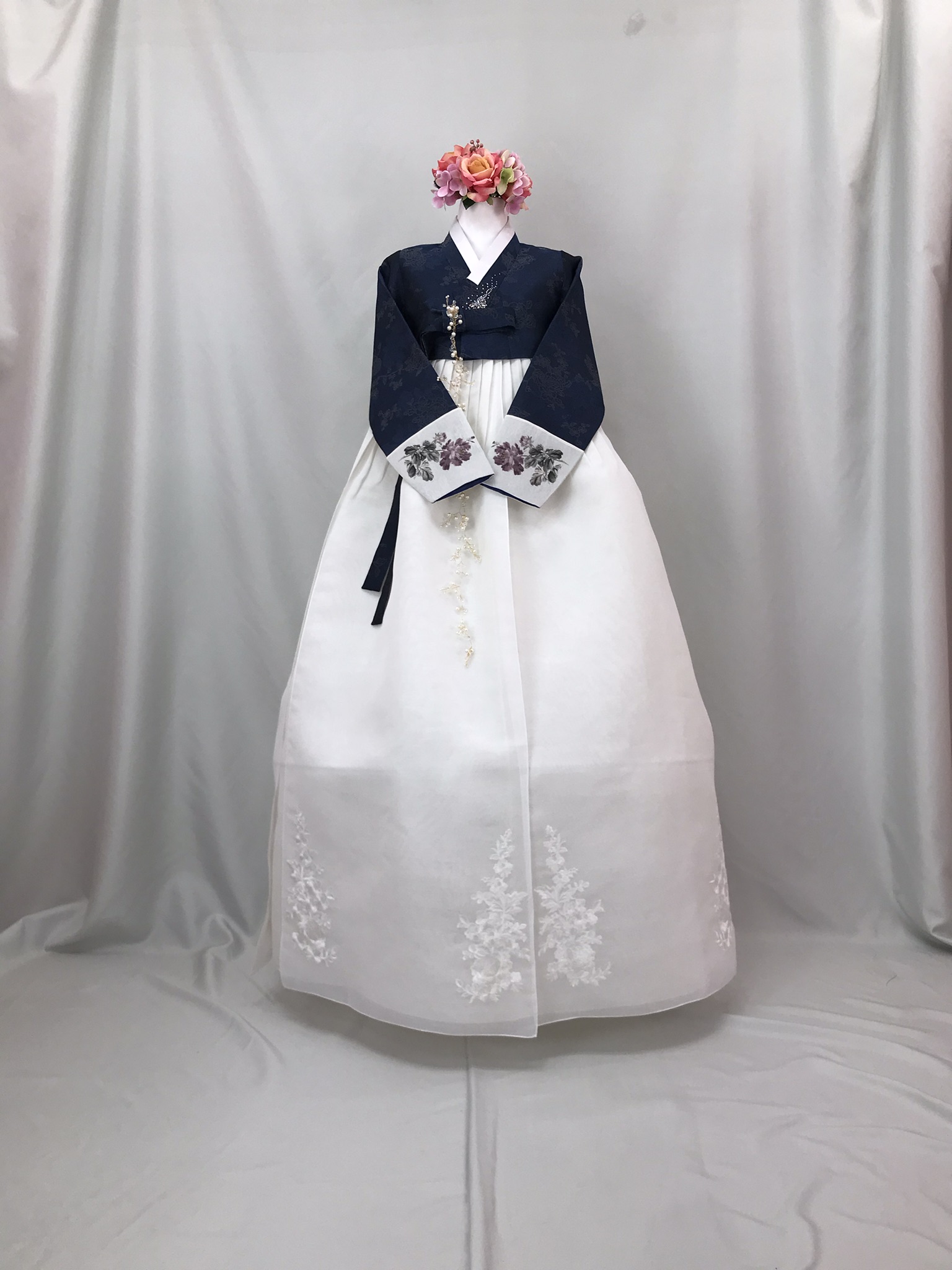 미인수 한복대여 별빛블루퀸 신부 혼주 하객 결혼 : 미인수 한복