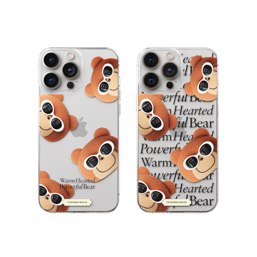 언스테레오왈츠 HYPE BEAR 힙한 곰돌이 폰케이스 2종 : Unstereo Waltz