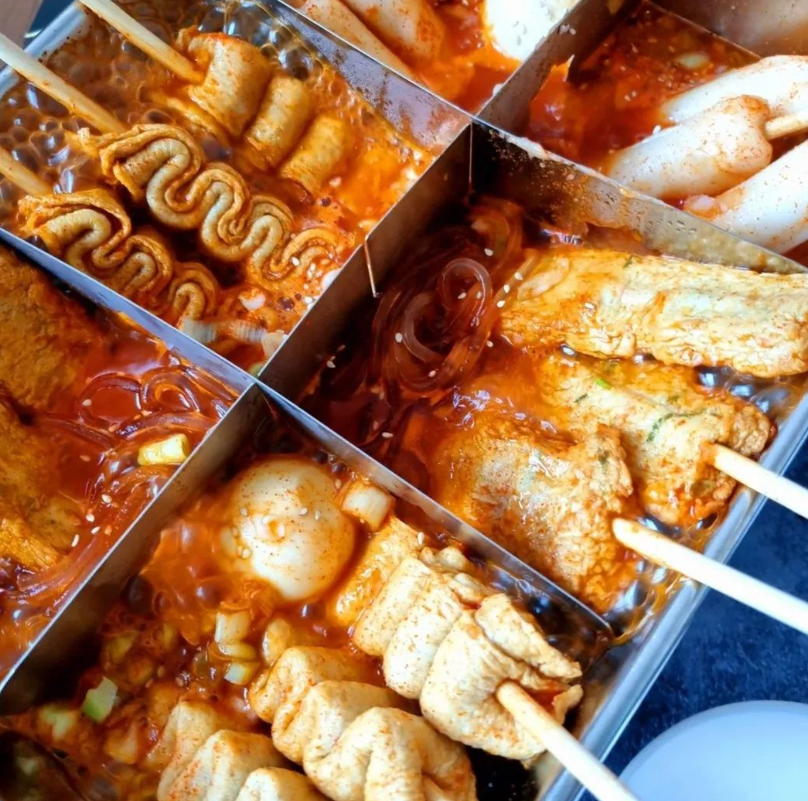 빨간오뎅 얼큰한국물 2,3인분 부산맛집 수제어묵 빨간오뎅 캠핑용 간단한 캠핑음식 : 다이쓰상사