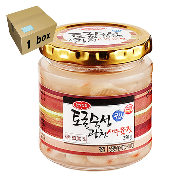 한성 광천새우육젓 1box (250g x10개) 국산 광천 토굴 : 메빠고