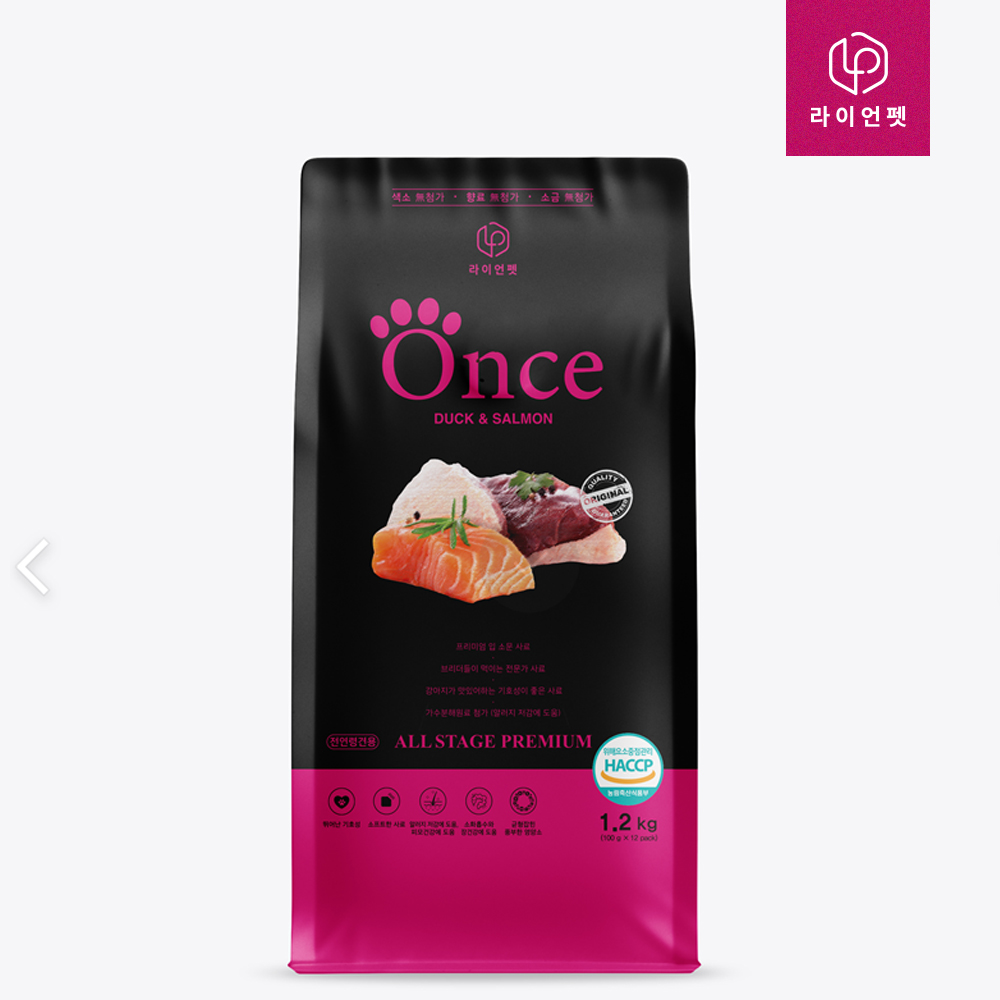 원스 강아지 사료 소프트 알러지 애견 가수분해 눈물 관절 피부 전연령 1.2kg : 라이언펫