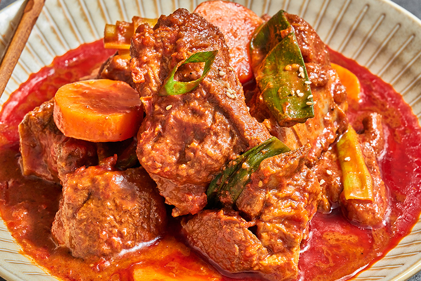 면채반 매운 돼지갈비찜, 갈비찜밀키트 (700g) : 면채반 가정식 함흥냉면