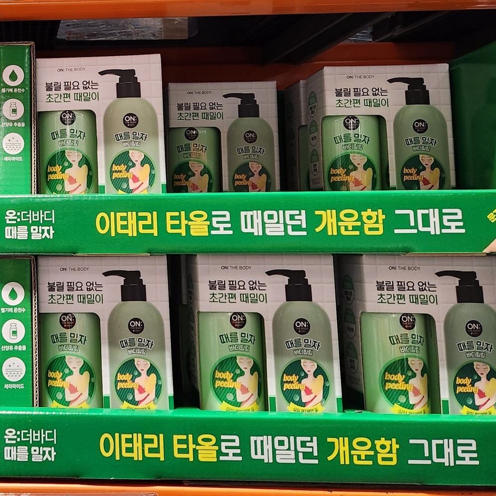 코스트코 LG 온더바디 때를밀자 바디필링 500ml x 2 초간편 때밀이 : PM730