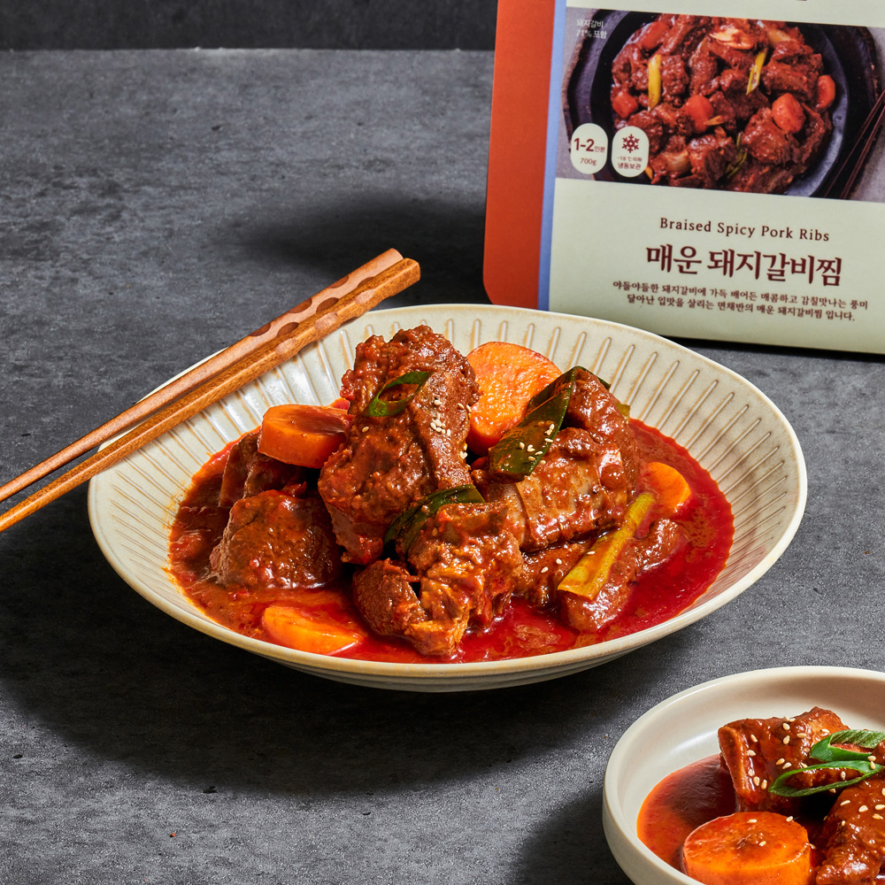 면채반 매운 돼지갈비찜, 갈비찜밀키트 (700g) : 면채반 가정식 함흥냉면