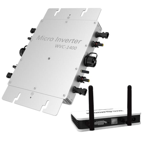 새 버전 지능형 태양 광 인버터 1400W Wifi 모니터링 계량 및 통신 Gird 연결 인버터 WVC1400 : 에스에스종합상사