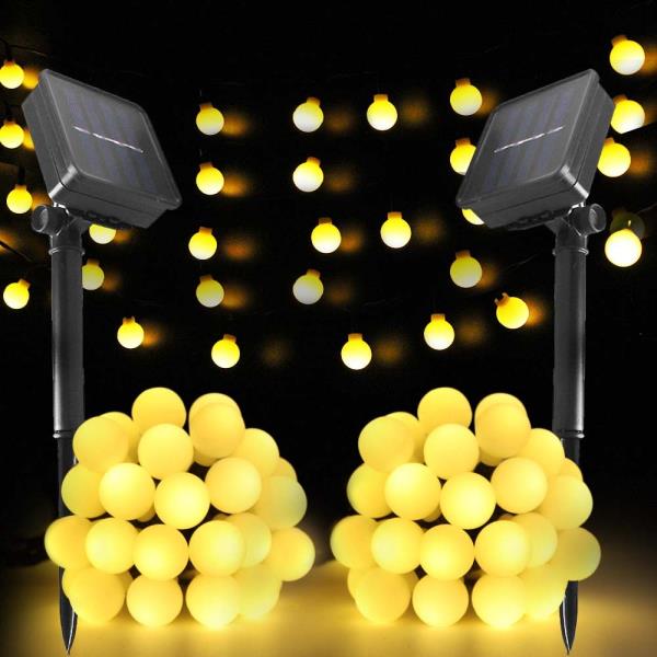 야외 Led 태양 문자열 조명, 요정 빛 전원 화환 8 모드, 5-8m 정원 웨딩 장식, 방수 램프 : 온돌샵