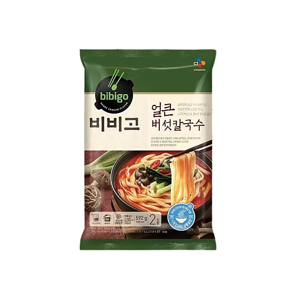 CJ 비비고 얼큰 버섯 칼국수 코스트코 칼국수 4팩 : 다스mall