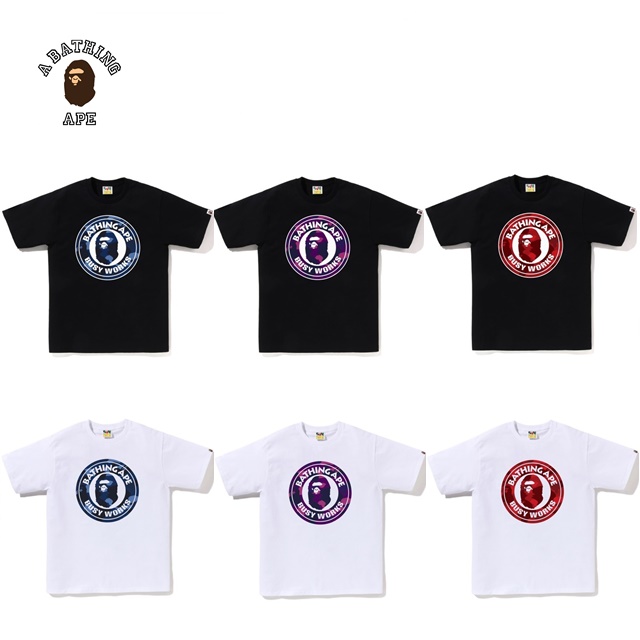 베이프 컬러 카모 부시 웍스 반팔티 COLOR CAMO BUSY WORKS TEE : 에비뉴도쿄