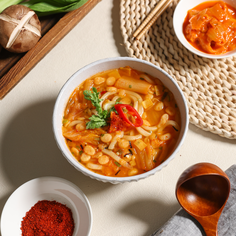 [간식어장] 포장마차 우동2종 김치우동 옛날어묵우동 -사누끼 가락 포차 : 포장마차 떡볶이