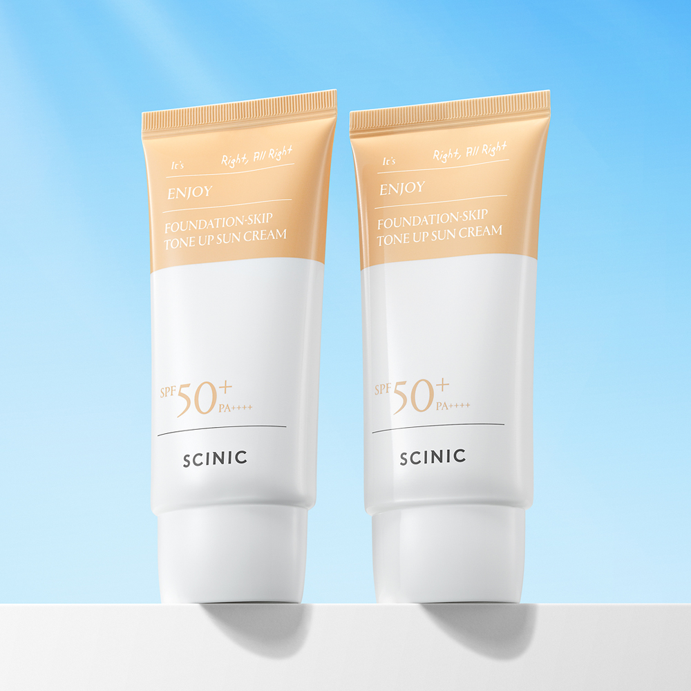 [1+1/쿨링썬패치증정] 싸이닉 엔조이 파데스킵 톤업 선크림 50g SPF50+PA++++/파데프리 수분 비건 선크림 : 싸이닉 공식스토어