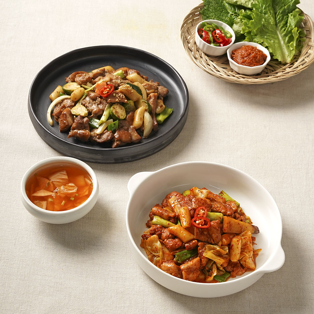 춘천 양념닭갈비 고추장맛 (우리농양념닭갈비 ) 닭다리살 100%+ 소스 추가 증정 포함 (1kg구매시) : HMFOOD 우리농닭갈비