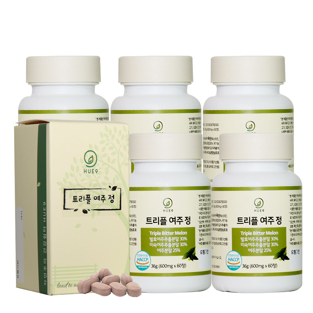 리얼여주정 환 분말 국내산 유기농여주분말 효능 HACCP 5병 : 리얼팜스
