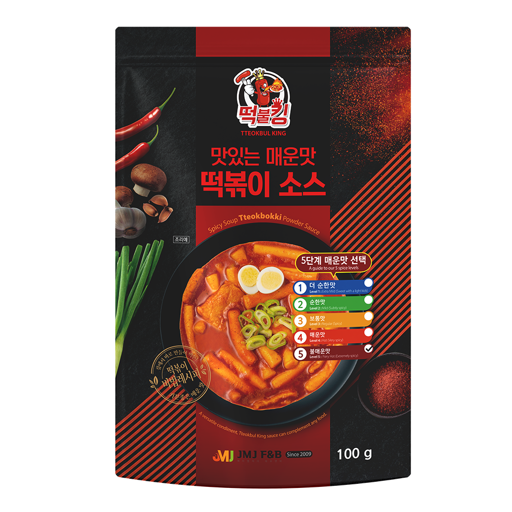 국물 떡볶이 소스 불매운맛 5단계 스프분말 캠핑요리  옛날분식집 떡볶이맛 그대로 : 발효커피