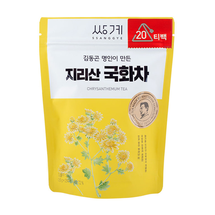 쌍계명차 김동곤명인 지리산 국화차 파우치 20티백 (E) 외 4종 : 담터다방