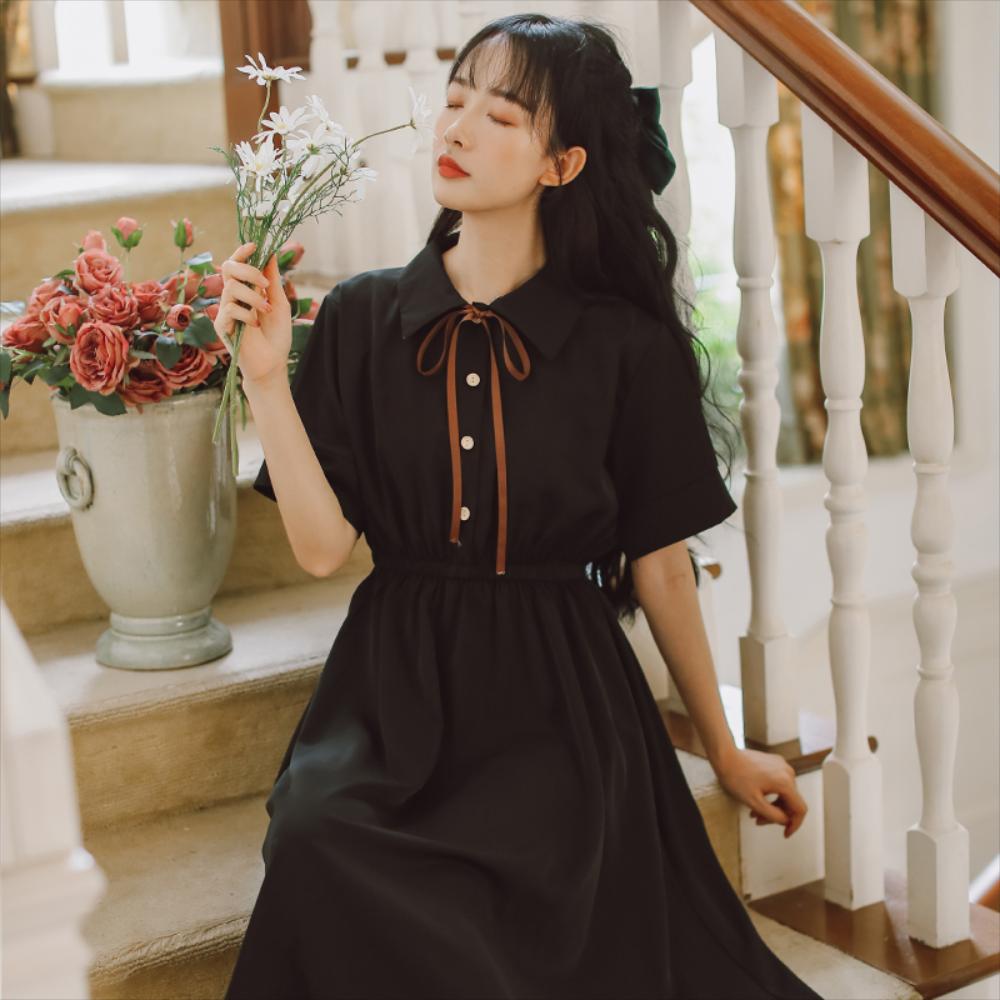 라이트 그린 원피스 프렌치 니치 가리 젠틀 : W 컴퍼니