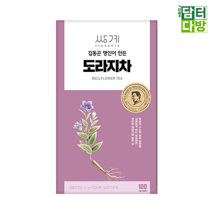 쌍계명차 김동곤명인 도라지차 100티백 : 담터다방