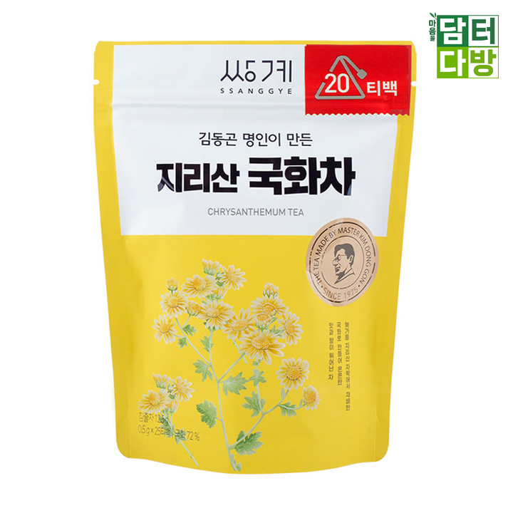 쌍계명차 김동곤명인 지리산 국화차 파우치 20티백 (E) 외 4종 : 담터다방