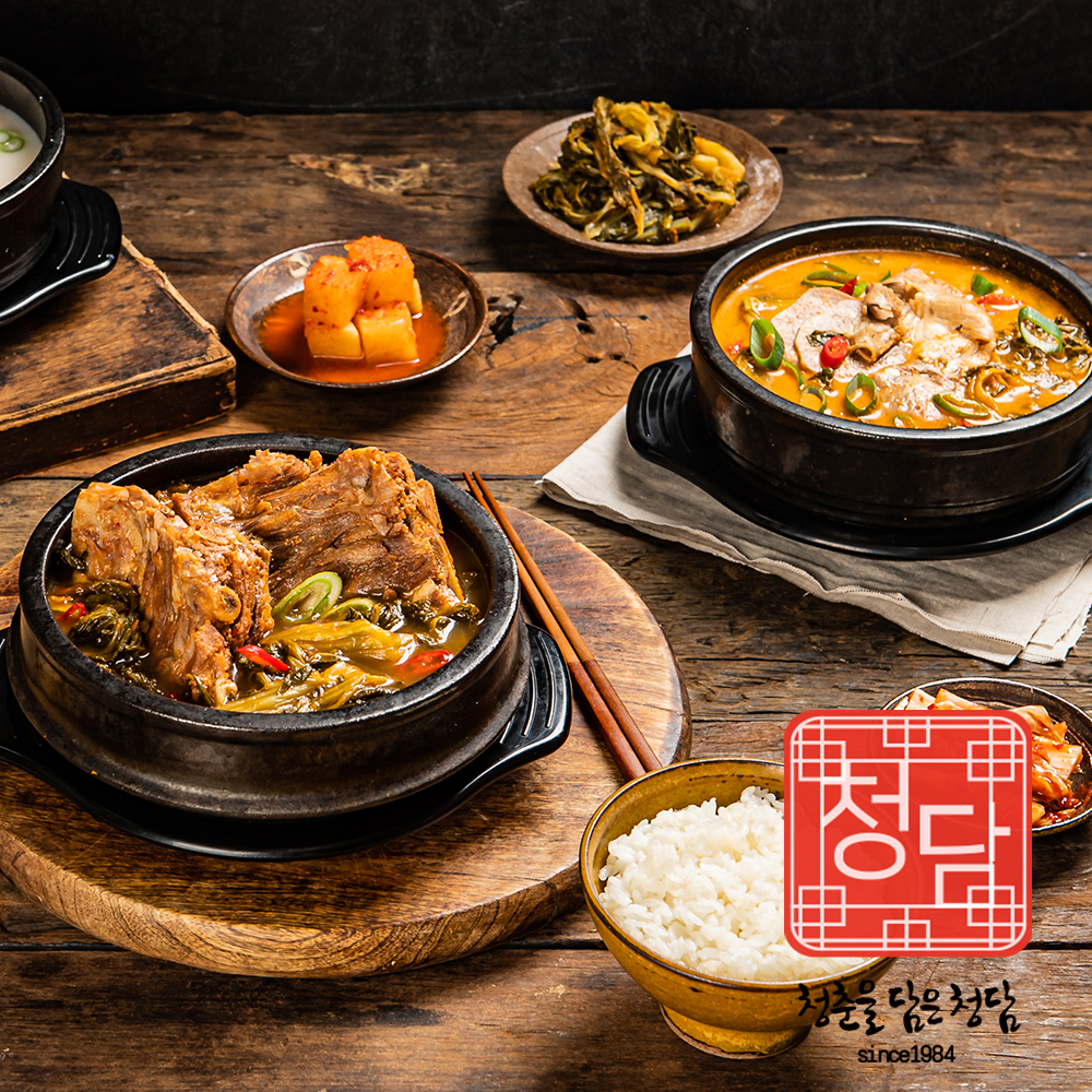 청춘을 담은 뼈해장국 900g (냉동) 4팩/5팩 : 청춘을담은 청담푸드