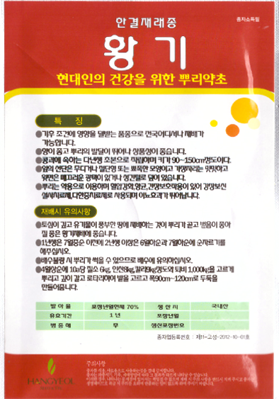 황기 씨앗 종자300립 : 하우투팜