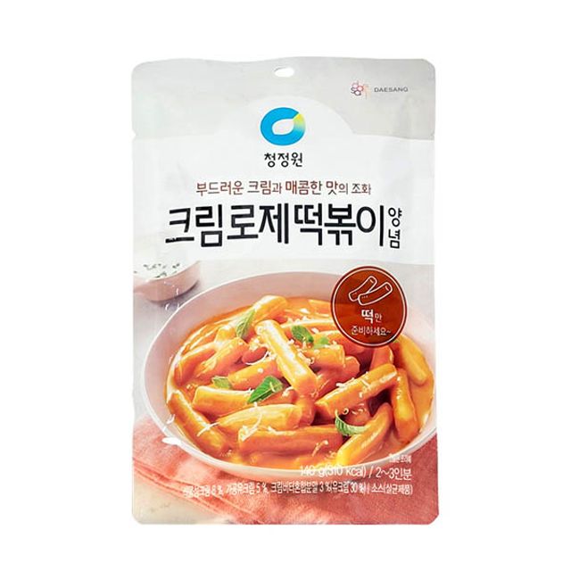 MY 청정원 크림 로제 떡볶이 양념 크림과 매콤함 : 세이호플랜