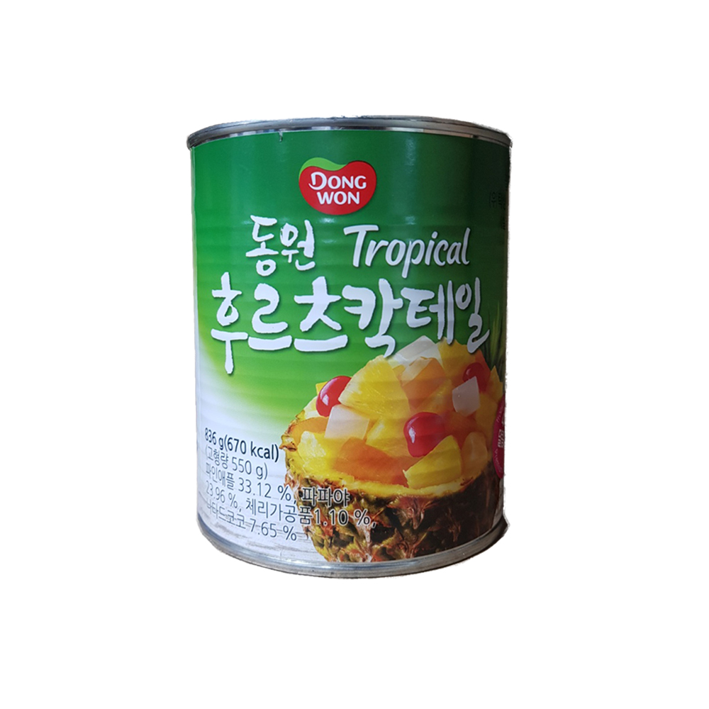 동원 Tropical 후르츠칵테일 836g x 12캔 한박스 과일 통조림  필리핀산 : 행운유통몰