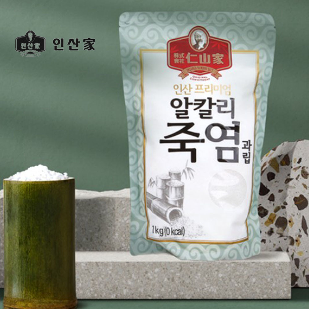 인산가 알칼리죽염 미세 과립 1kg + 사은품 /인산죽염 양치 요리 소금 : 시성 라이프