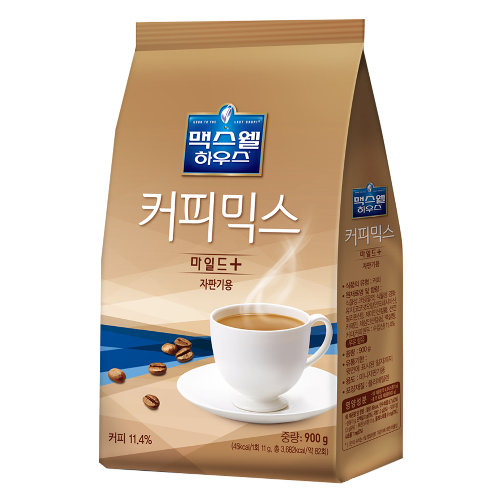 맥스웰하우스 마일드 플러스 자판기 커피믹스 900g x 1봉 : 할인마트몰