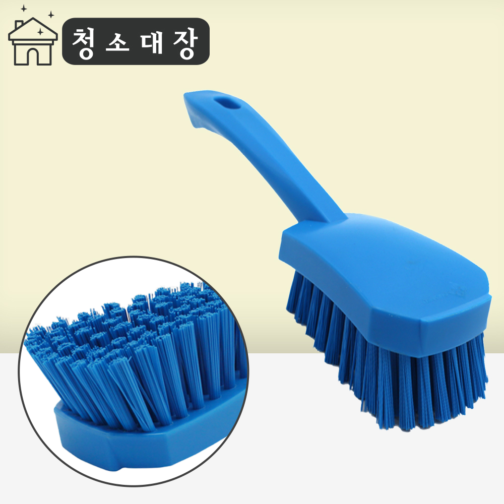 청소대장 다용도솔 중 블루 찌든 때 먼지 제거 틈새 바닥 청소 세척 솔 브러쉬 : 청소전문용품점