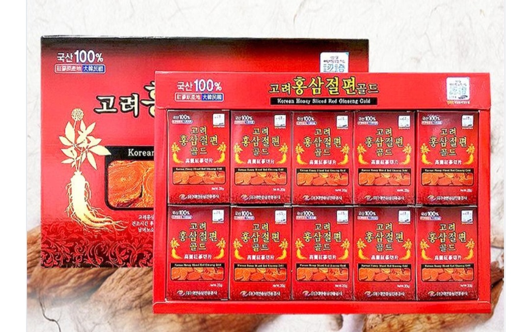 VT 명절선물세트 고려 홍삼 절편 골드 20gX10개 세트 : 월드오션